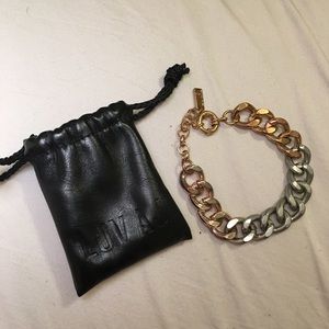 Luv AJ tri color chunky chain bracelet